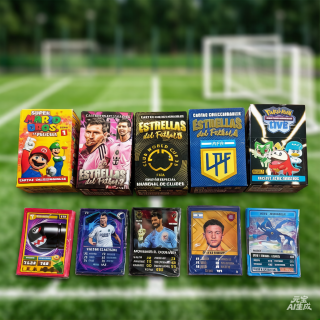 Caja carta de messi afa pokemon estrellas de futbol y Mario x31 cartas Caja carta de messi afa pokemon estrellas de futbol y Mario x31 cartas