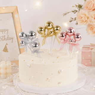 Set de esferas decorativas para torta con mono 3pcs Set de esferas decorativas para torta con mono 3pcs