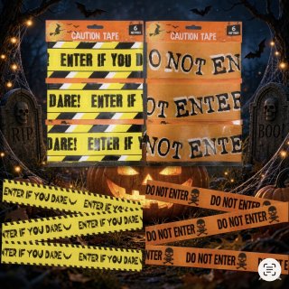 Cinta de Precaución Halloween 6m Cinta de Precaución Halloween 6m